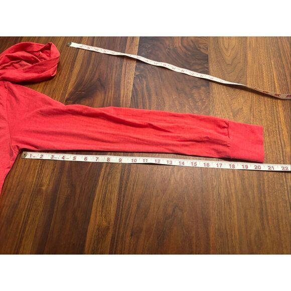 Bella+Canvas Womens Red American Ballet Theatre Long Sleeve Hooded T-shirt Small - Picture 4 of 6